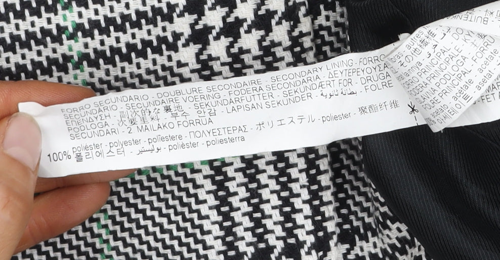 Zara Women's Mid-Length Check Blazer, Size S
