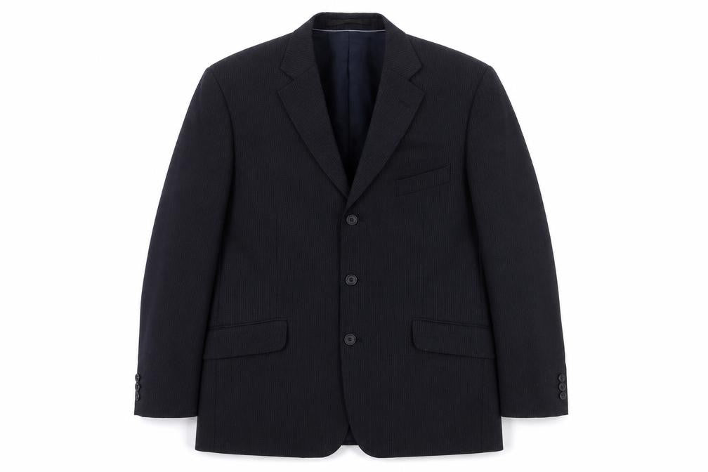 Marks & Spencer Men's Blue Striped Suit Jacket 42R