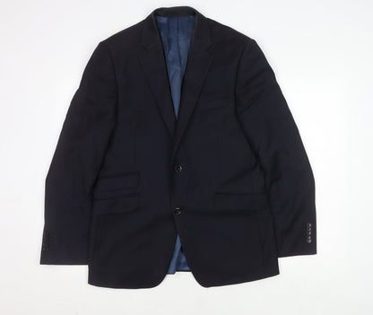 John Lewis Men's Blue Striped Suit Jacket 40R