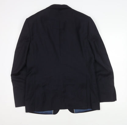 John Lewis Men's Blue Striped Suit Jacket 40R