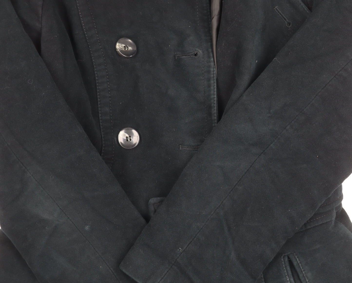 Next Women's Black Wool Overcoat Size 8