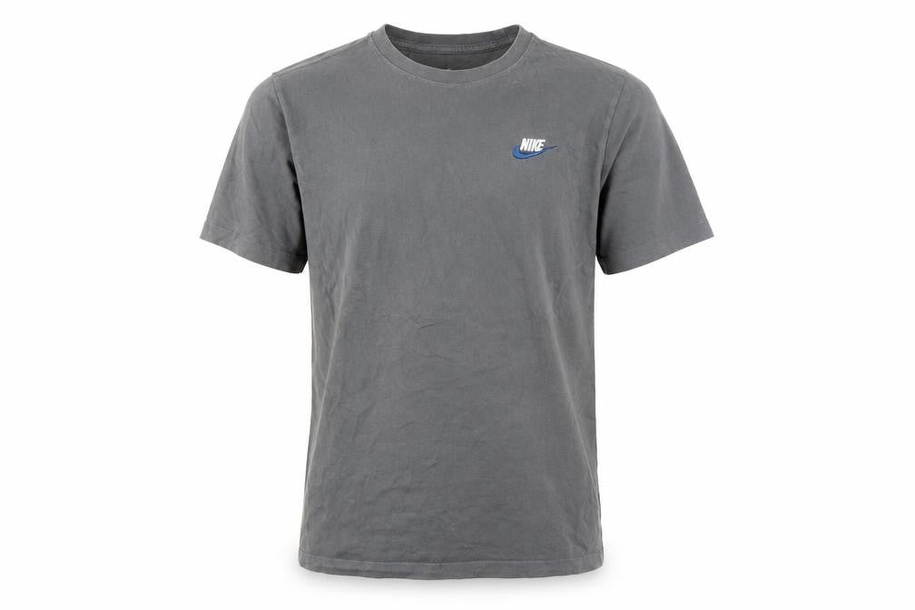 Nike Men's Grey Crew Neck T-Shirt, S, Cotton, Logo
