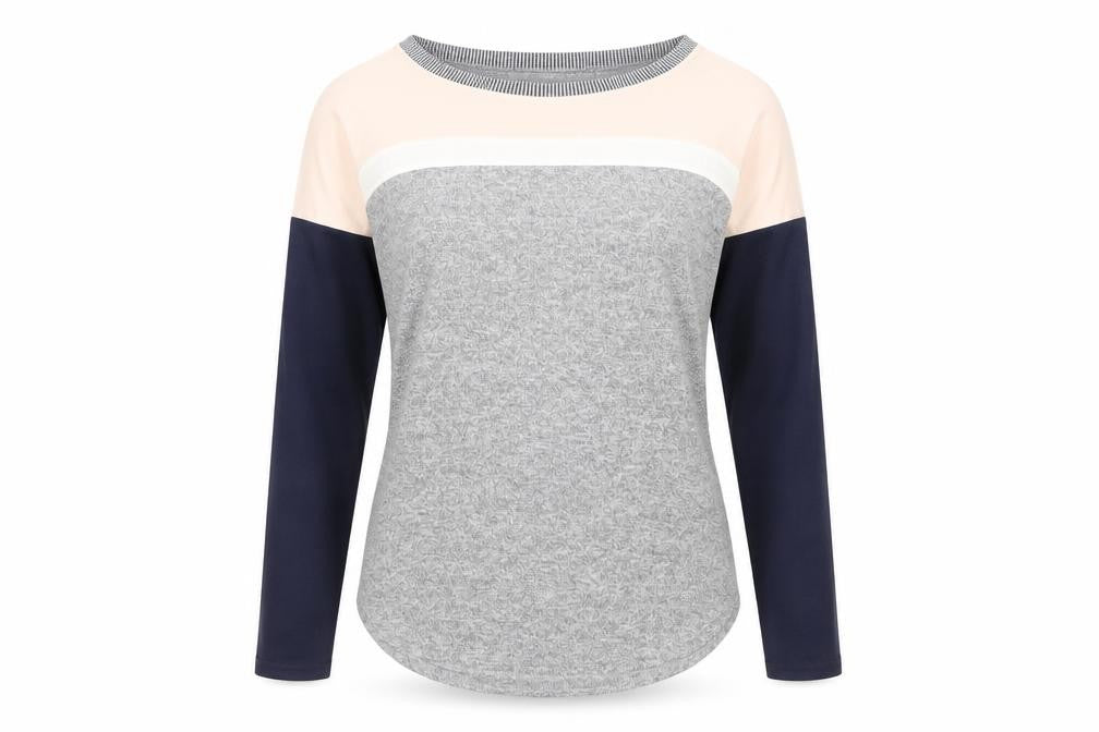 Oasis Women's Colourblock T-Shirt Grey XS