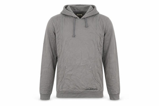 Calvin Klein Men's Grey Hoodie, Size S, Pullover, Logo