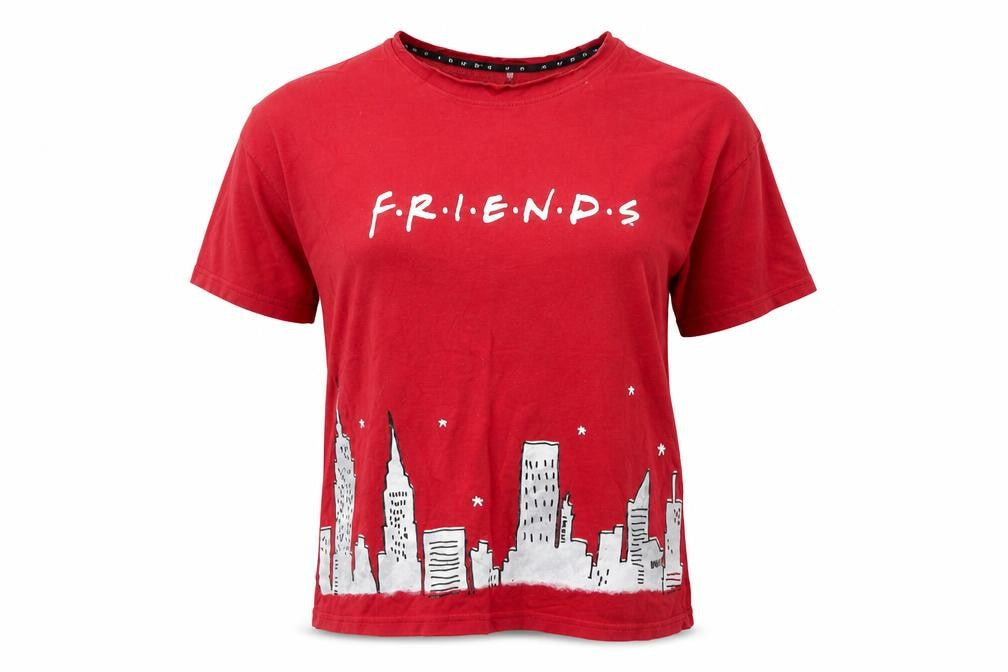 George Women's Red Friends Short Sleeve Top 8-10