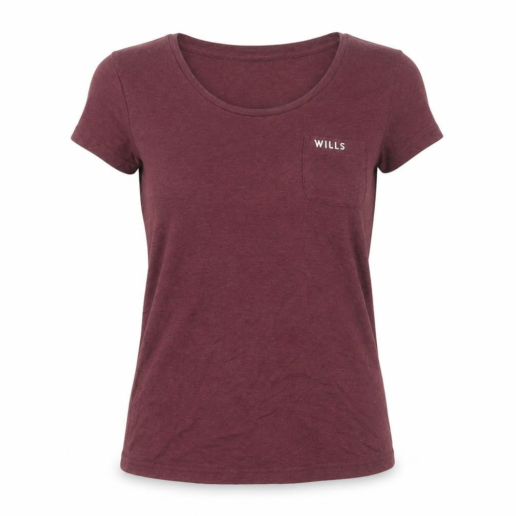 Jack Wills Women's Red Basic T-Shirt Size 8