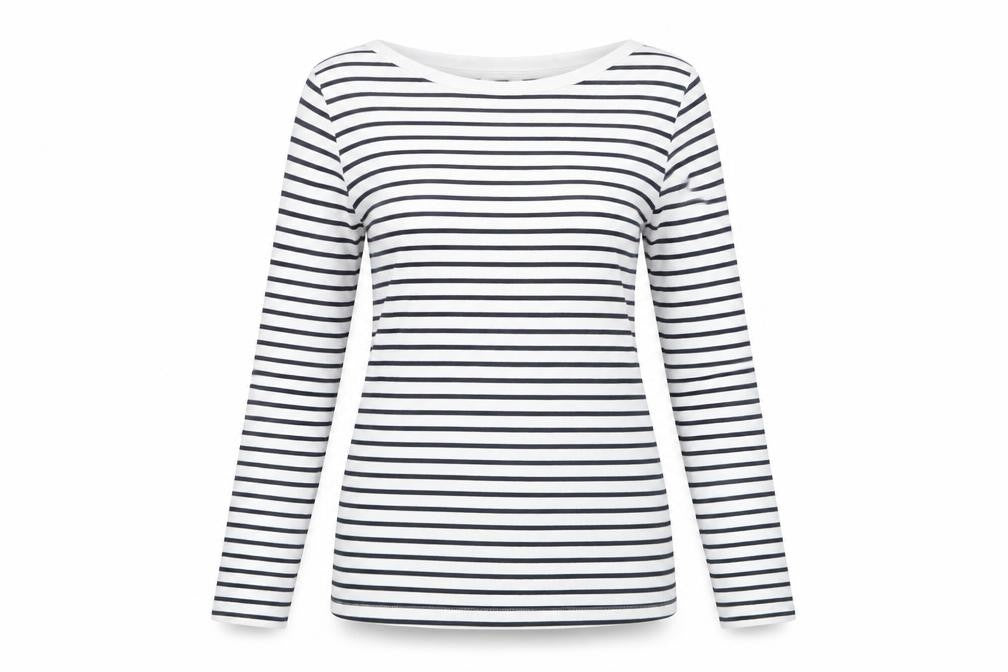 Cotton Traders Women's Multicolour Striped Top