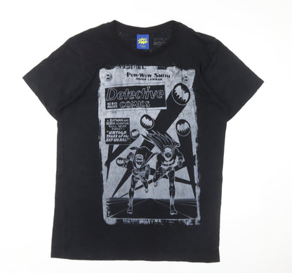 Preloved Cement Power Unisex Black Comic T-Shirt XL - Front