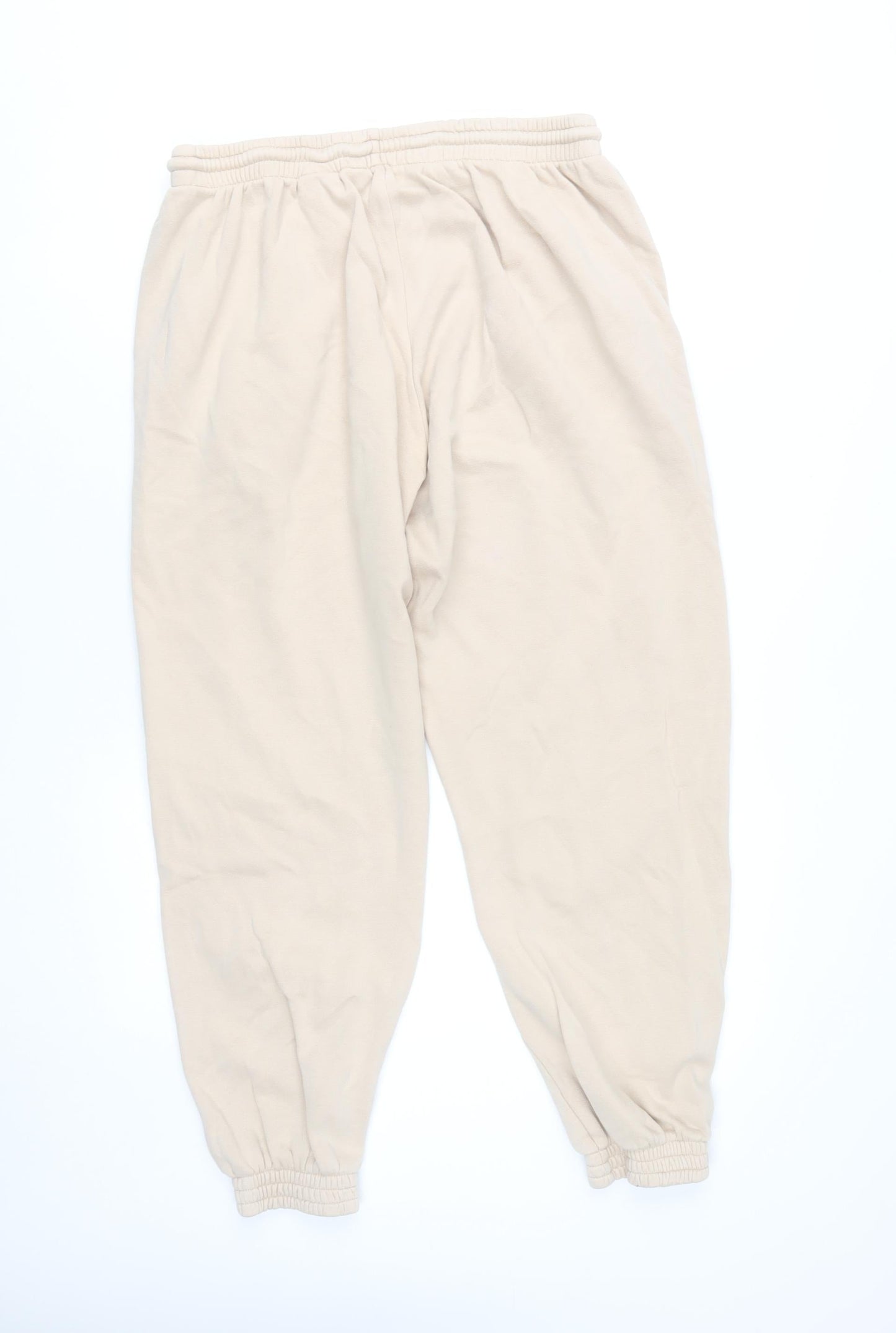 H&M Women's Beige Jogger Trousers Size 12