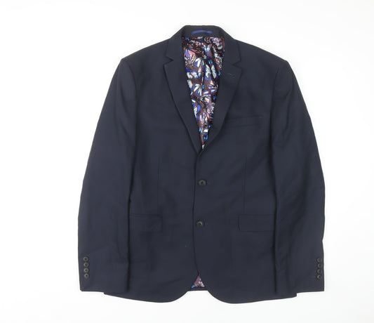 Next Men's Blue Slim Fit Blazer 40S