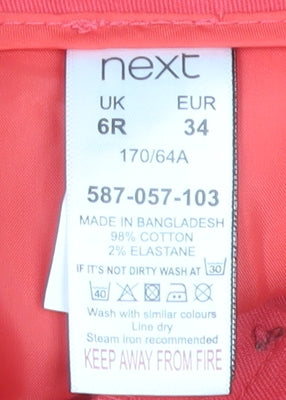 Next Women's Red Trousers Size 6