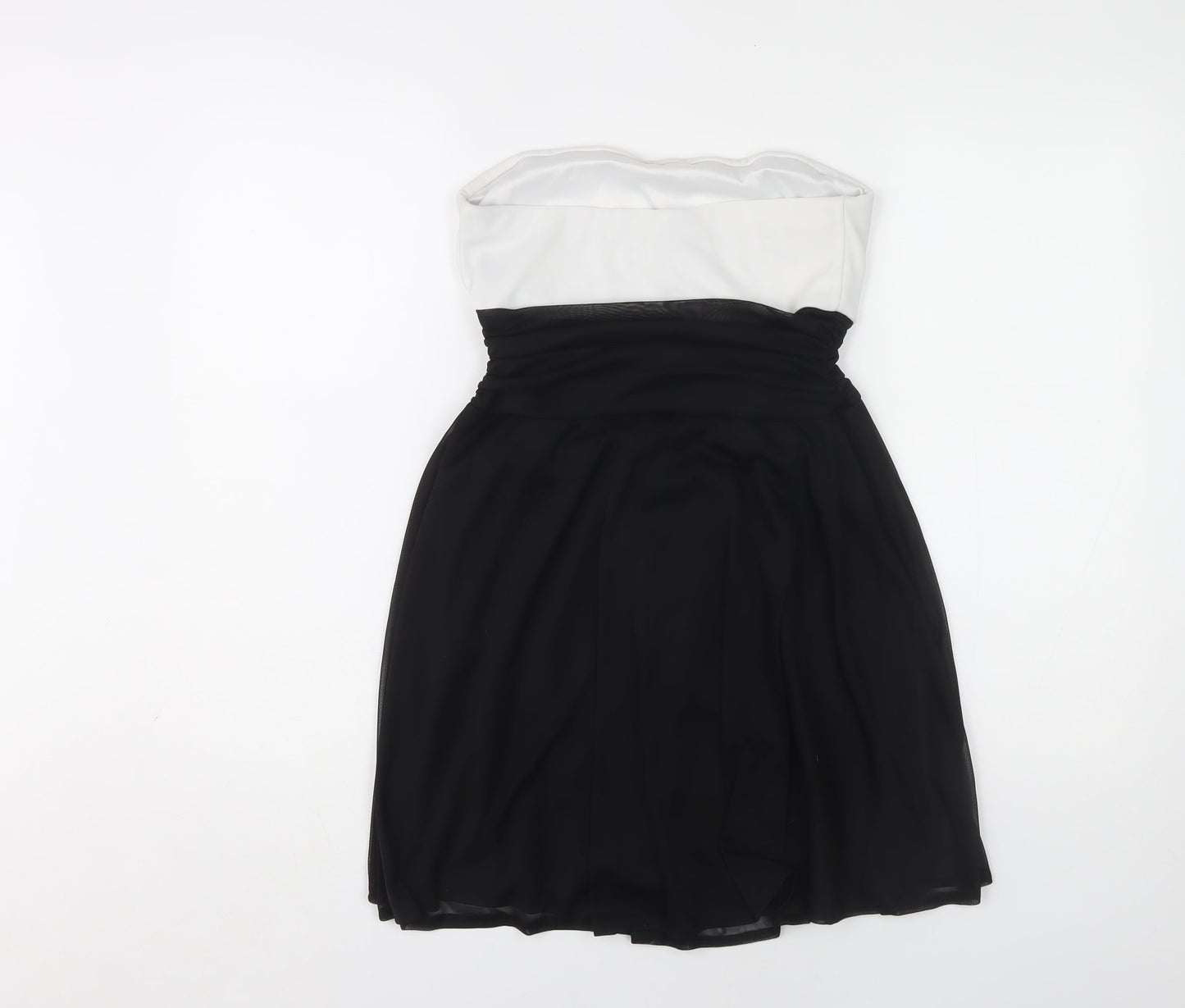 Jane Norman Women’s Black and White Strapless Dress