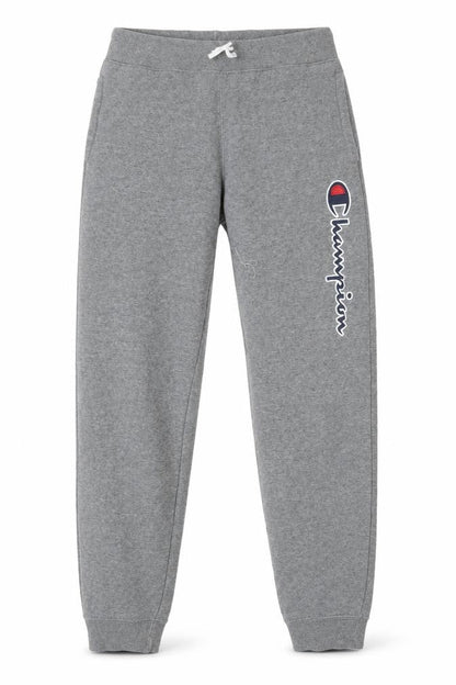 Champion Boys Grey Jogger Trousers Size L - Cotton Blend