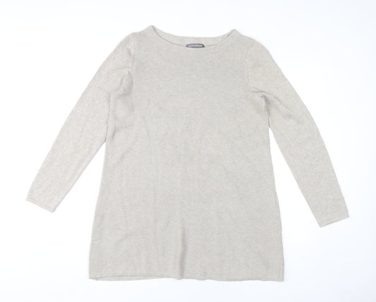 Laura Ashley Beige Long Sleeve Dress UK 14 Women