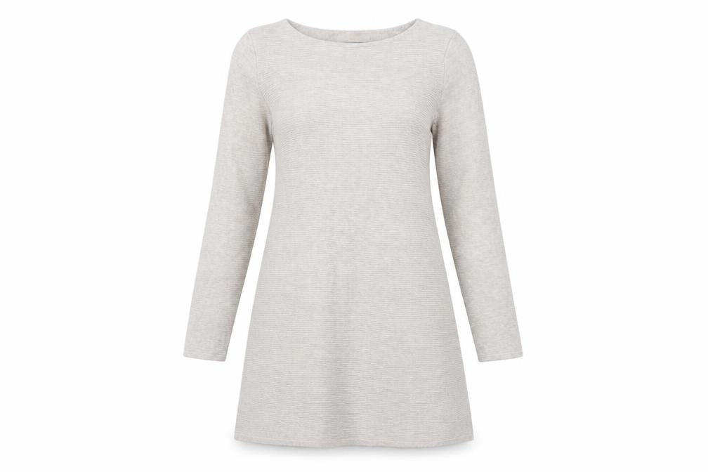 Laura Ashley Beige Long Sleeve Dress UK 14 Women