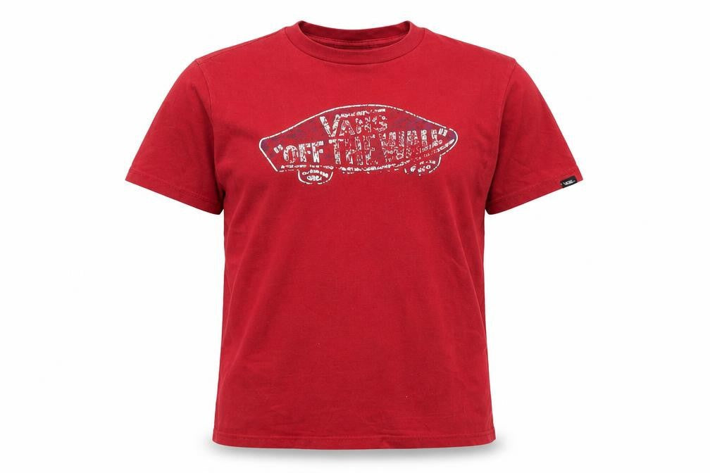 Vans Red Unisex T-Shirt, M, Casual Short Sleeve