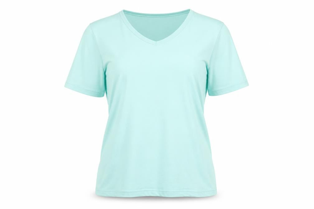 Hawkshead Women's Green V-Neck T-Shirt Size 18