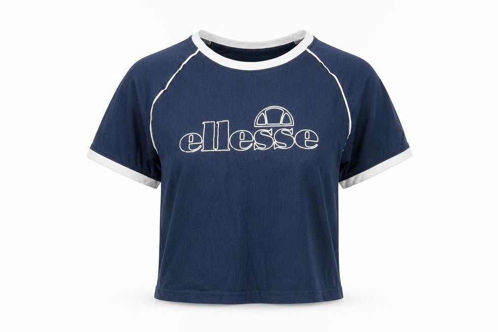 Ellesse Women's Blue Ringer T-Shirt Size 6