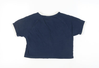 Back view of Ellesse Women's Blue Ringer T-Shirt, size 6