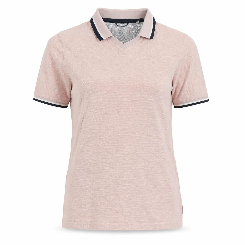 Ted Baker Women's Pink Polo Shirt, Size 12, 100% Cotton