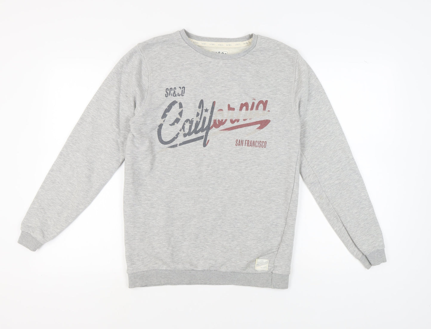 SoulCal & Co Men's Grey M Graphic Print Sweatshirt