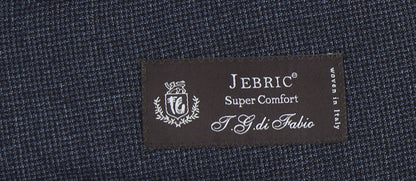 Close-up detail of Jaeger Men's Blue Tailored Blazer, size 44L, Formal