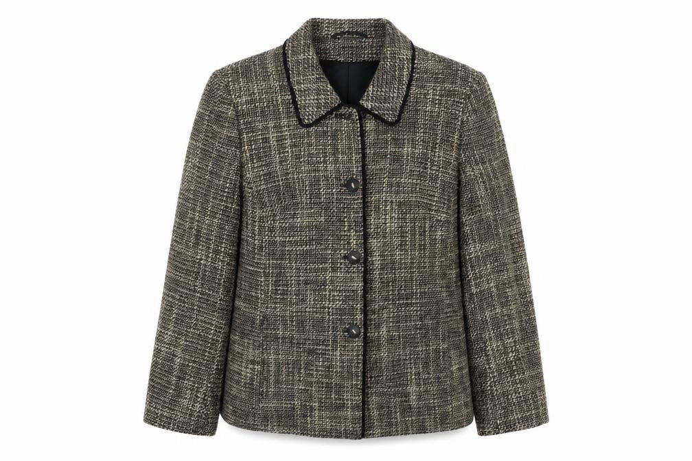 Eastex Women's Brown Check Blazer UK 14 Classic