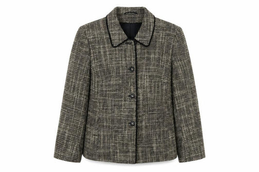 Eastex Women's Brown Check Blazer UK 14 Classic