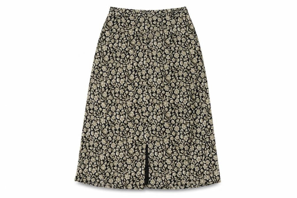 Viyella Women's Floral Skirt Size 12 Polyester Multicoloured
