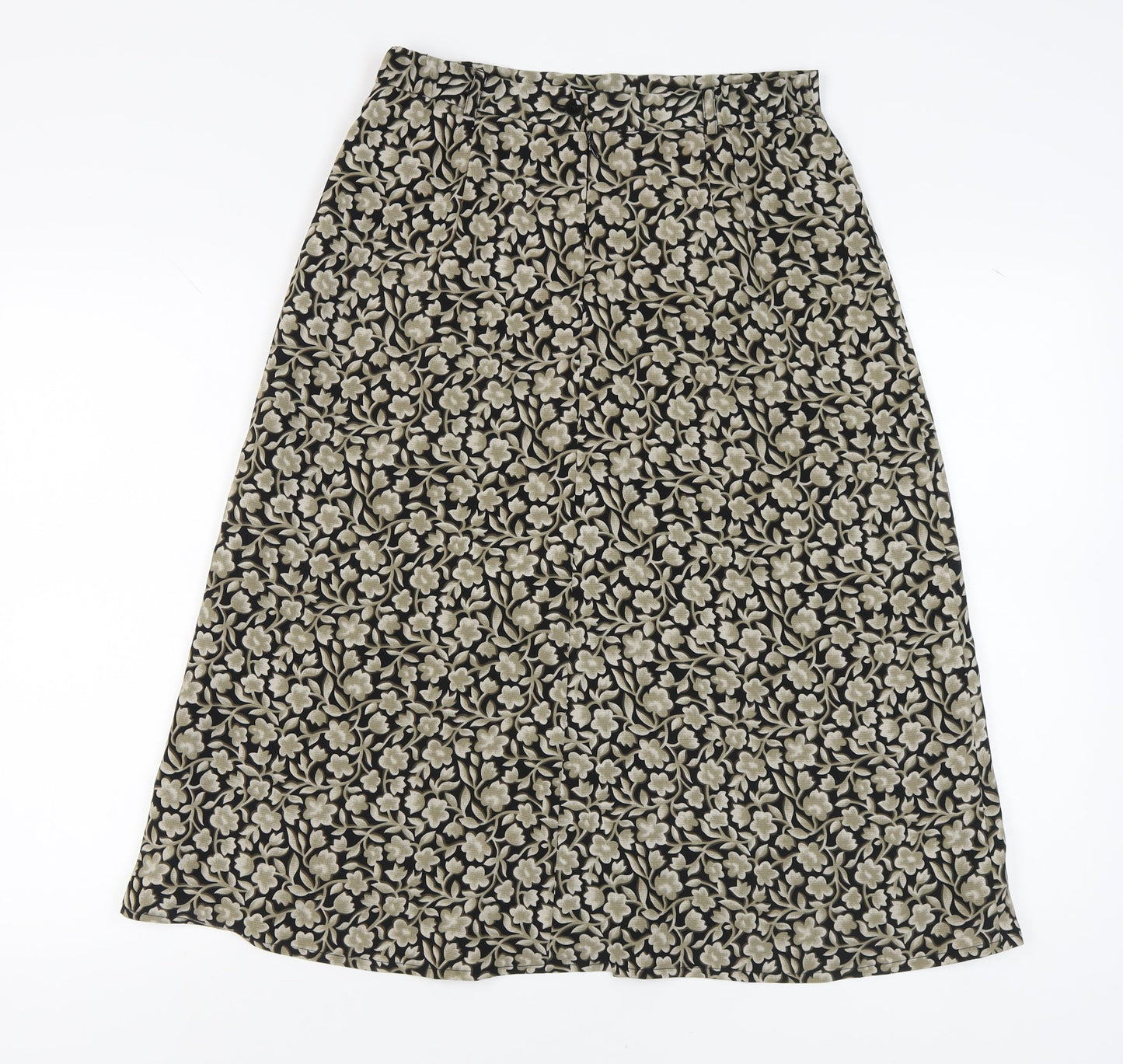 Viyella Women's Floral Skirt Size 12 Polyester Multicoloured