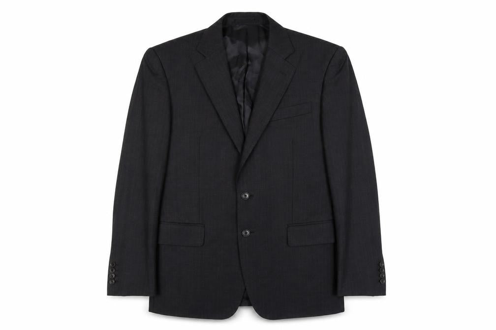 Jaeger Men's Black Wool Blazer 40R Regular Fit
