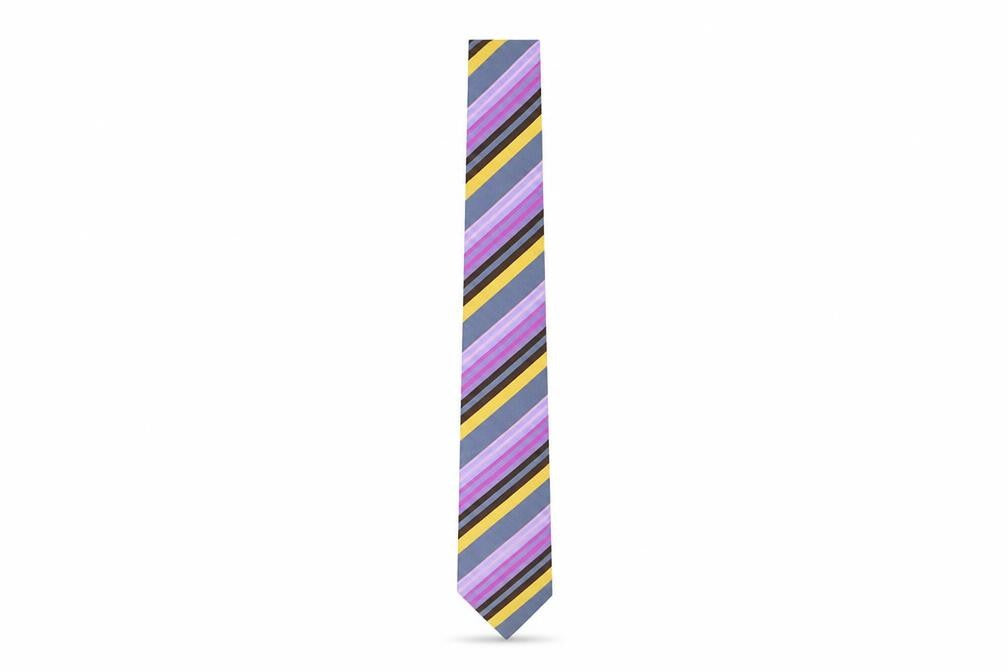 Nodus Men's Multicoloured Striped Silk Tie
