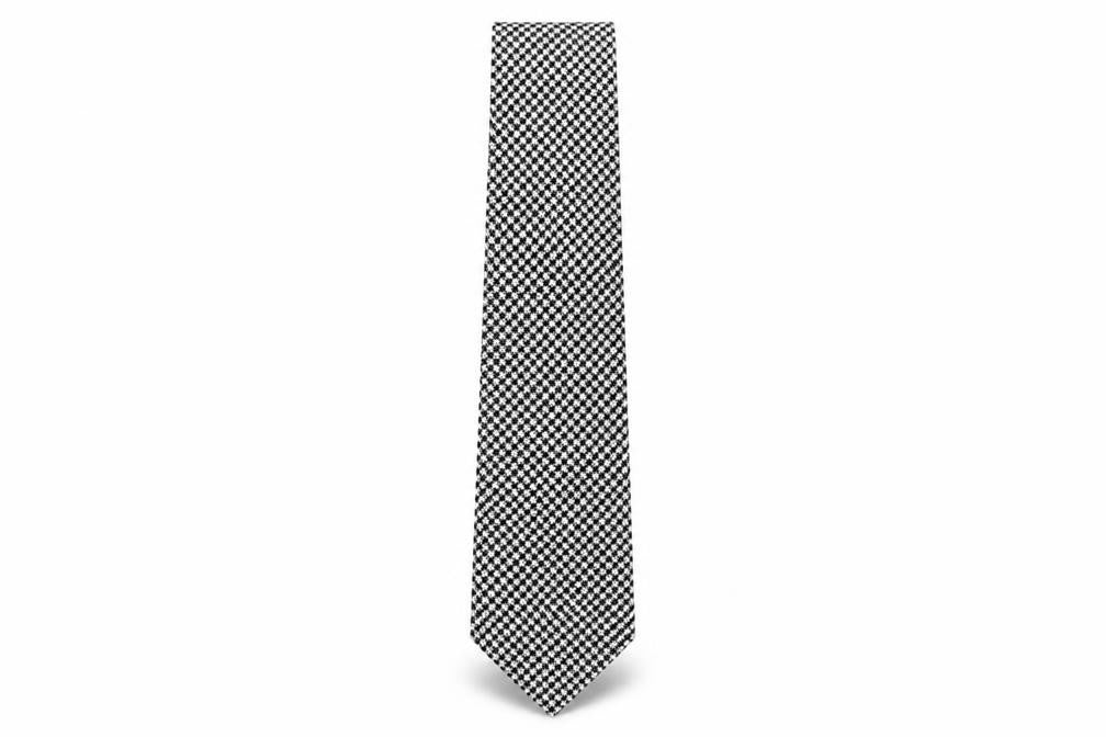 Marks & Spencer Men's Black Houndstooth Tie