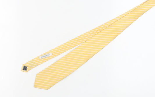 Giorgio Mariani Men's Yellow Striped Silk Tie