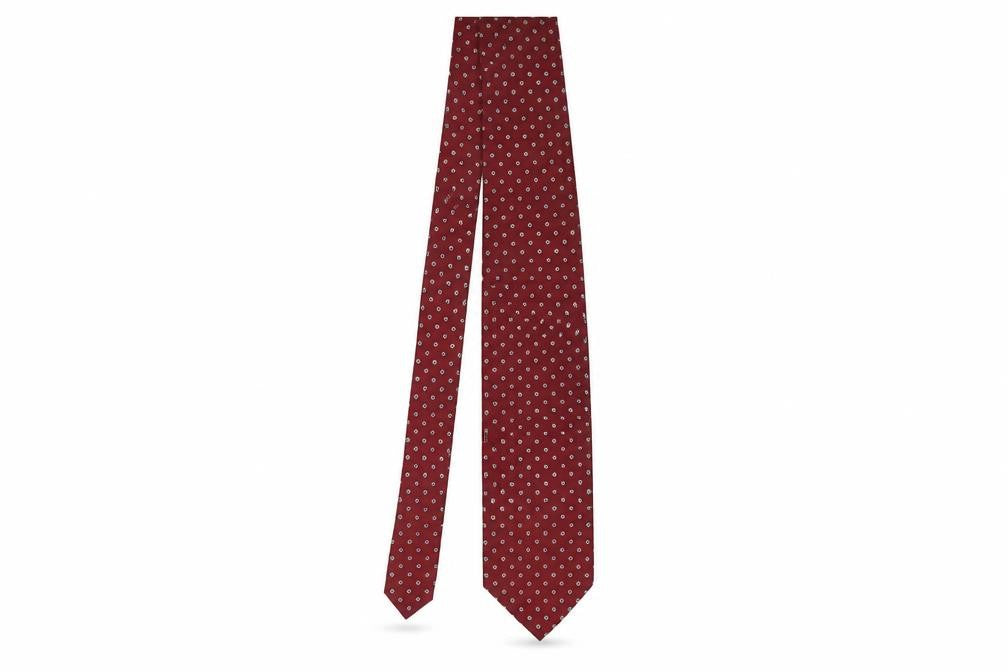 Leonardo Strelli Men's Red Silk Floral Tie One Size