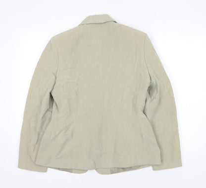 BHS Women's Beige Blazer Size 12 Regular Fit