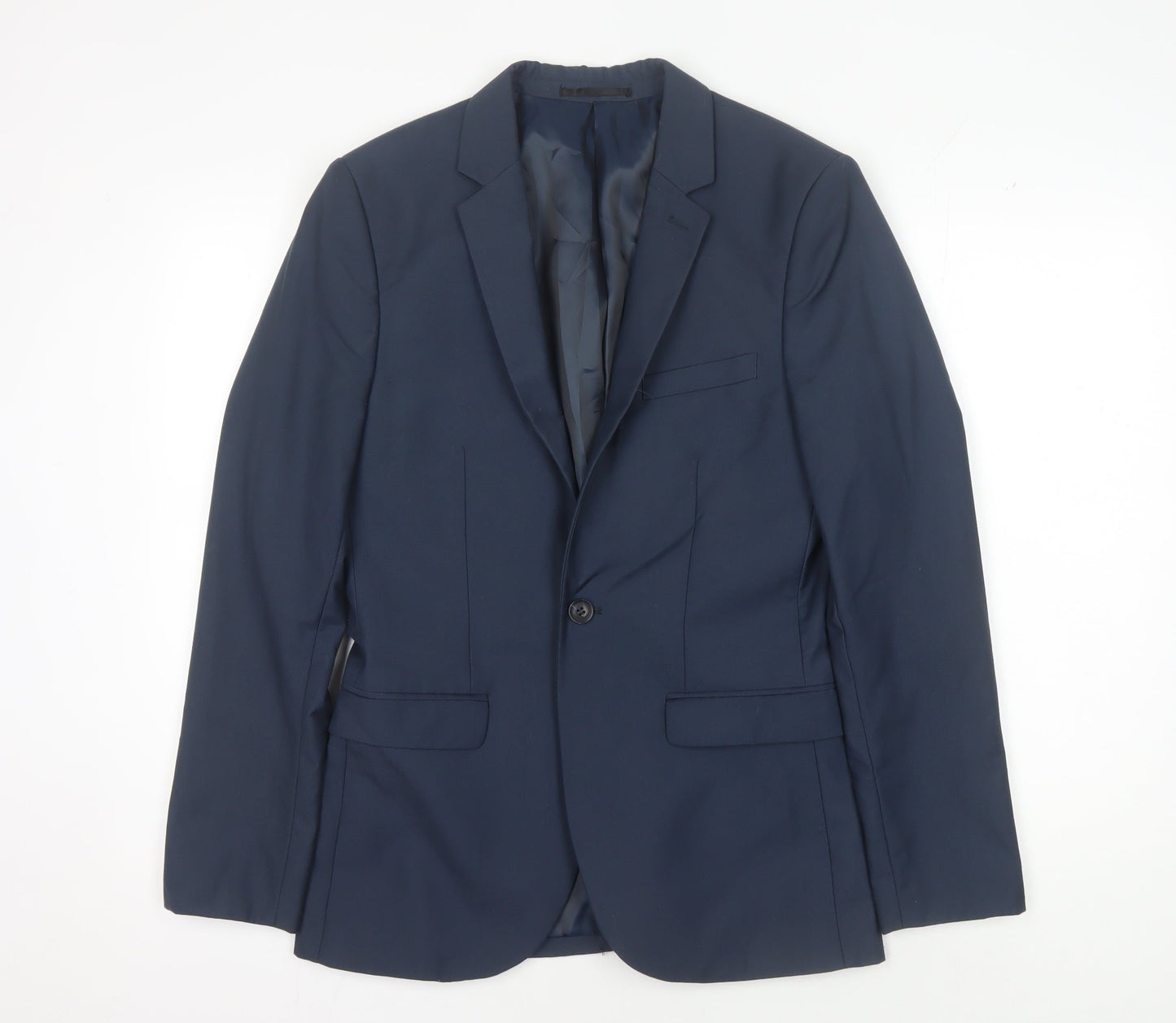 Topman Men's Blue Skinny Blazer 34R Formal Jacket