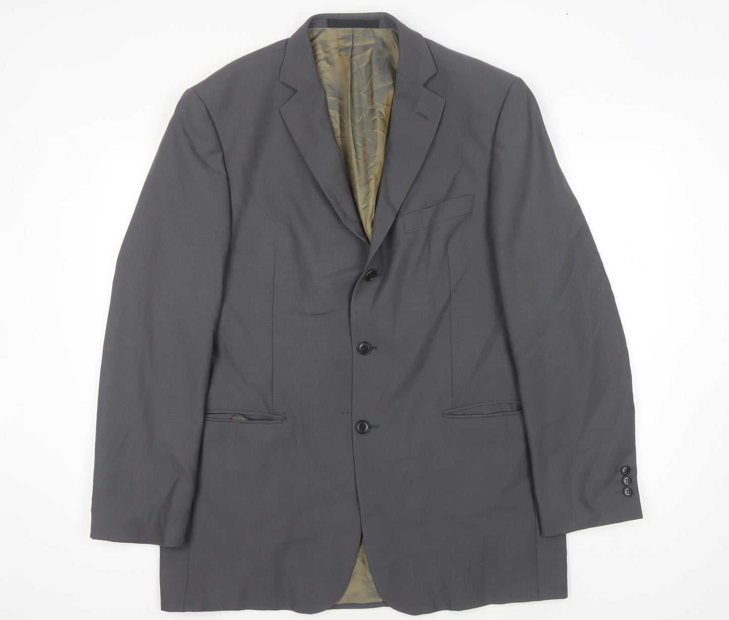 Marks & Spencer Men's Grey Wool Suit Jacket 42L