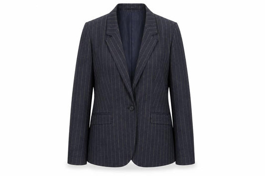 ASOS Women's Black Pinstripe Blazer Size 12