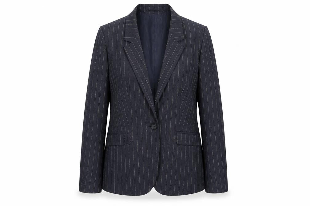 ASOS Women's Black Pinstripe Blazer Size 12