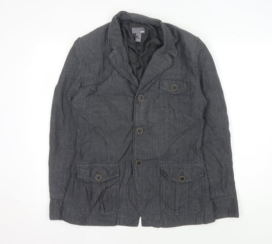 H&M Women's Grey Blazer, Size 20, Casual Workwear