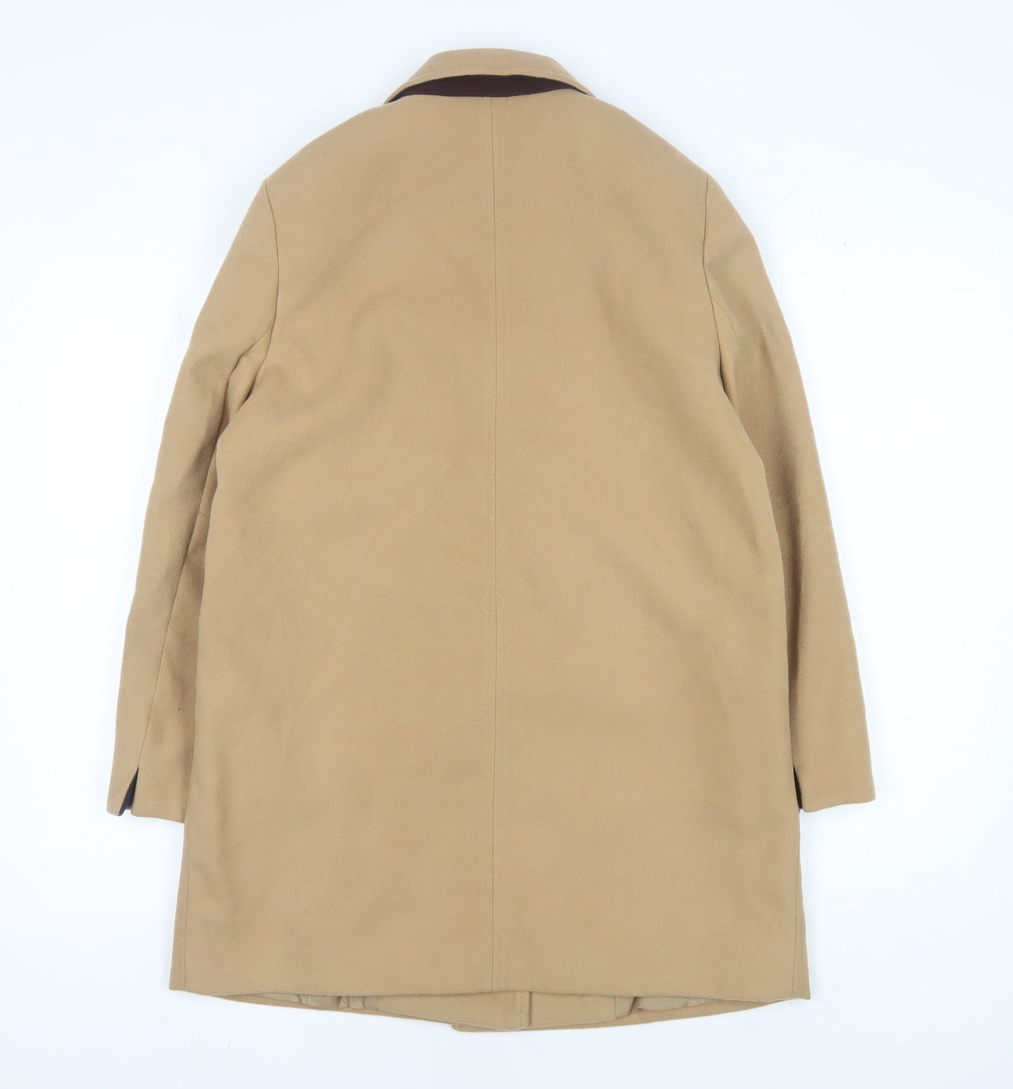 Topshop Petite Beige Overcoat Women Size 10