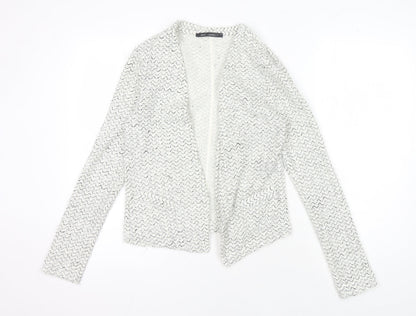 Next Women's White Cardigan Sequin Accent Size 8