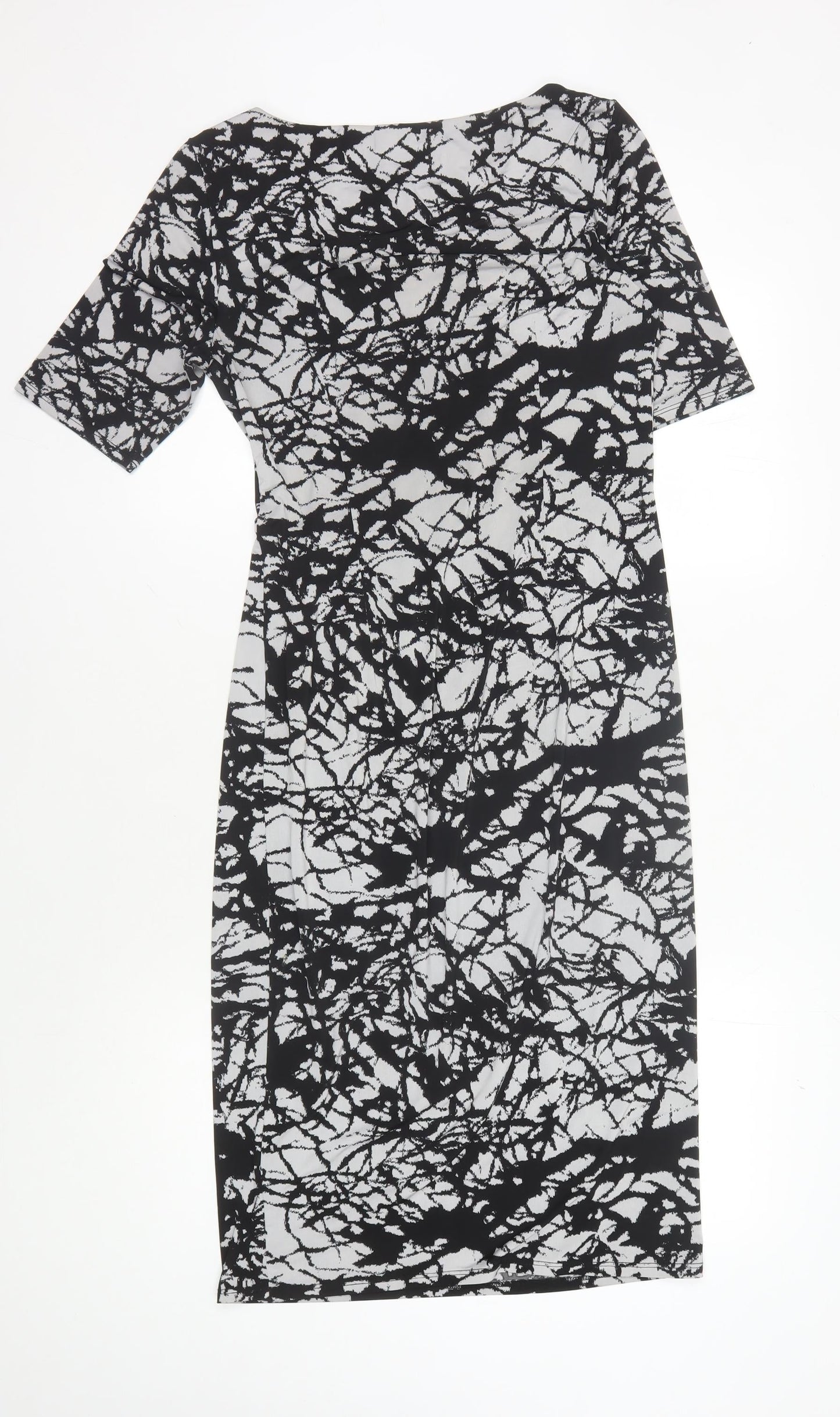 Marks and Spencer Women's Black Long Bodycon Dress - Size 10