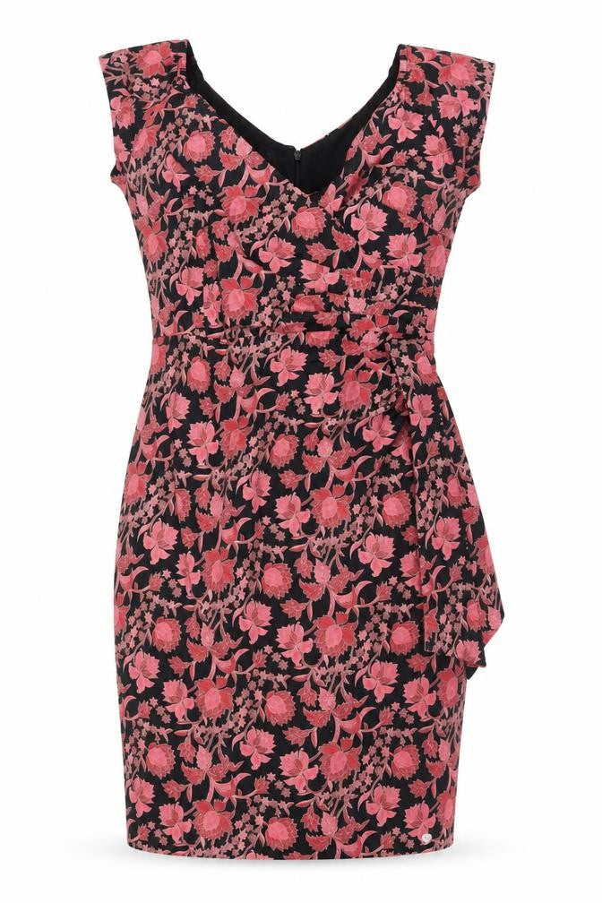 Joe Browns Women's Black Floral Bodycon Dress Size 12