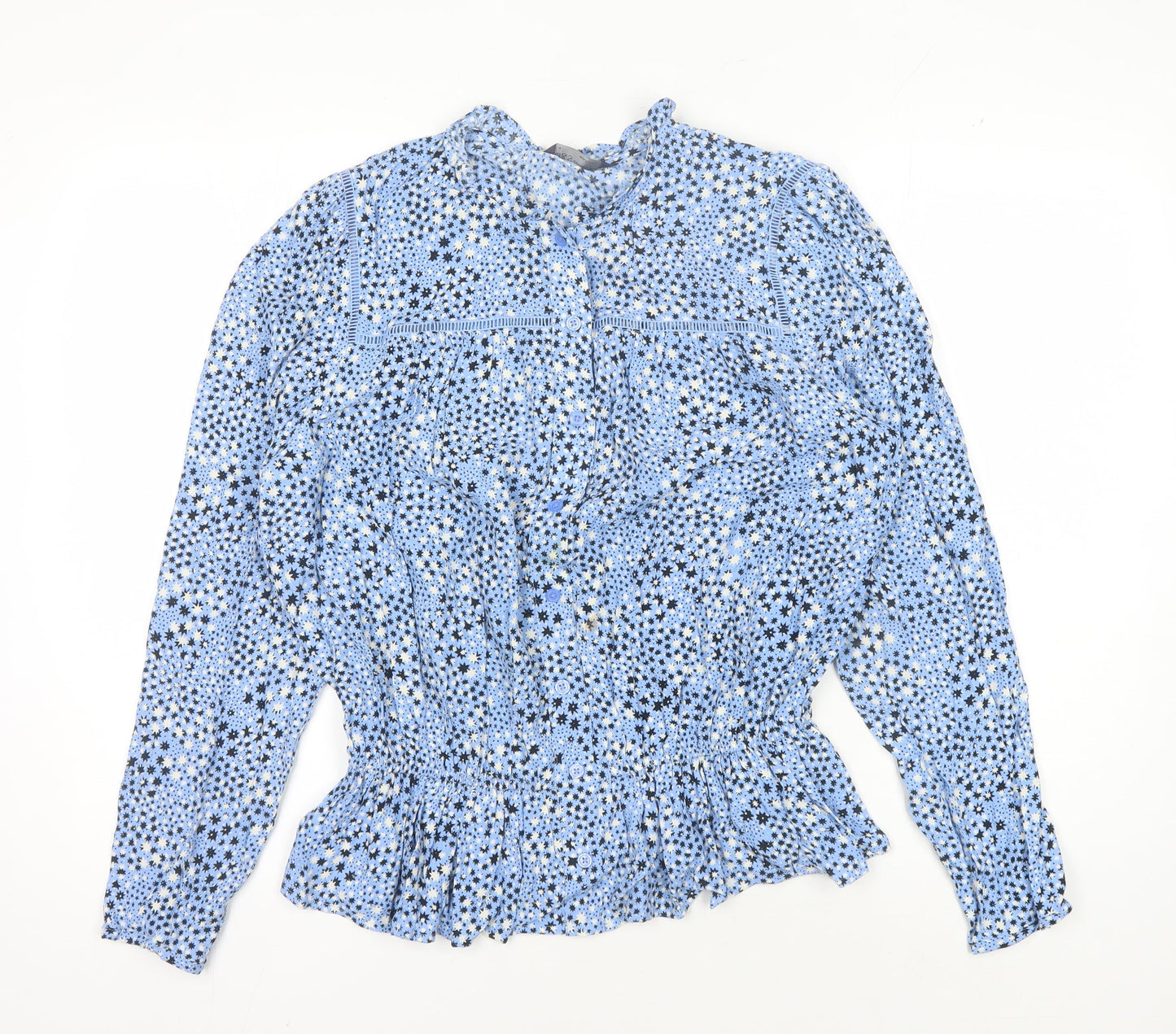 Marks and Spencer Women's Blue Star Blouse Size 14