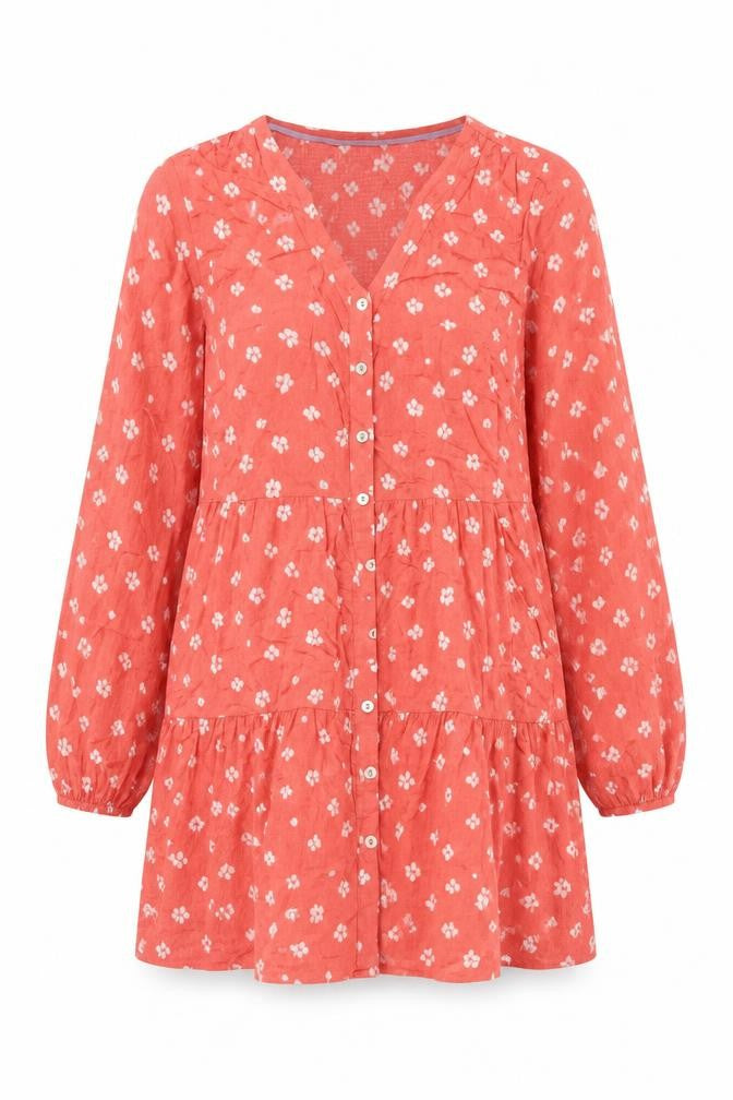 White Stuff Women’s Floral Red Dress Size 10