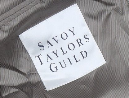 Brand and care label for Savoy Taylors Guild Men's Grey Classic Blazer Jacket 42S
