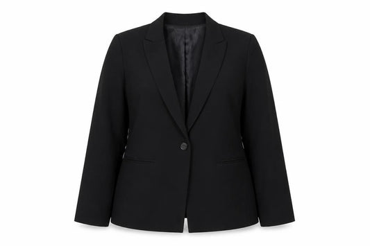 ASOS Women's Black Blazer, Size 12, Regular Fit, Notch Lapel