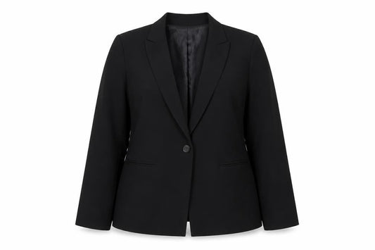 ASOS Women's Black Blazer, Size 12, Regular Fit, Notch Lapel